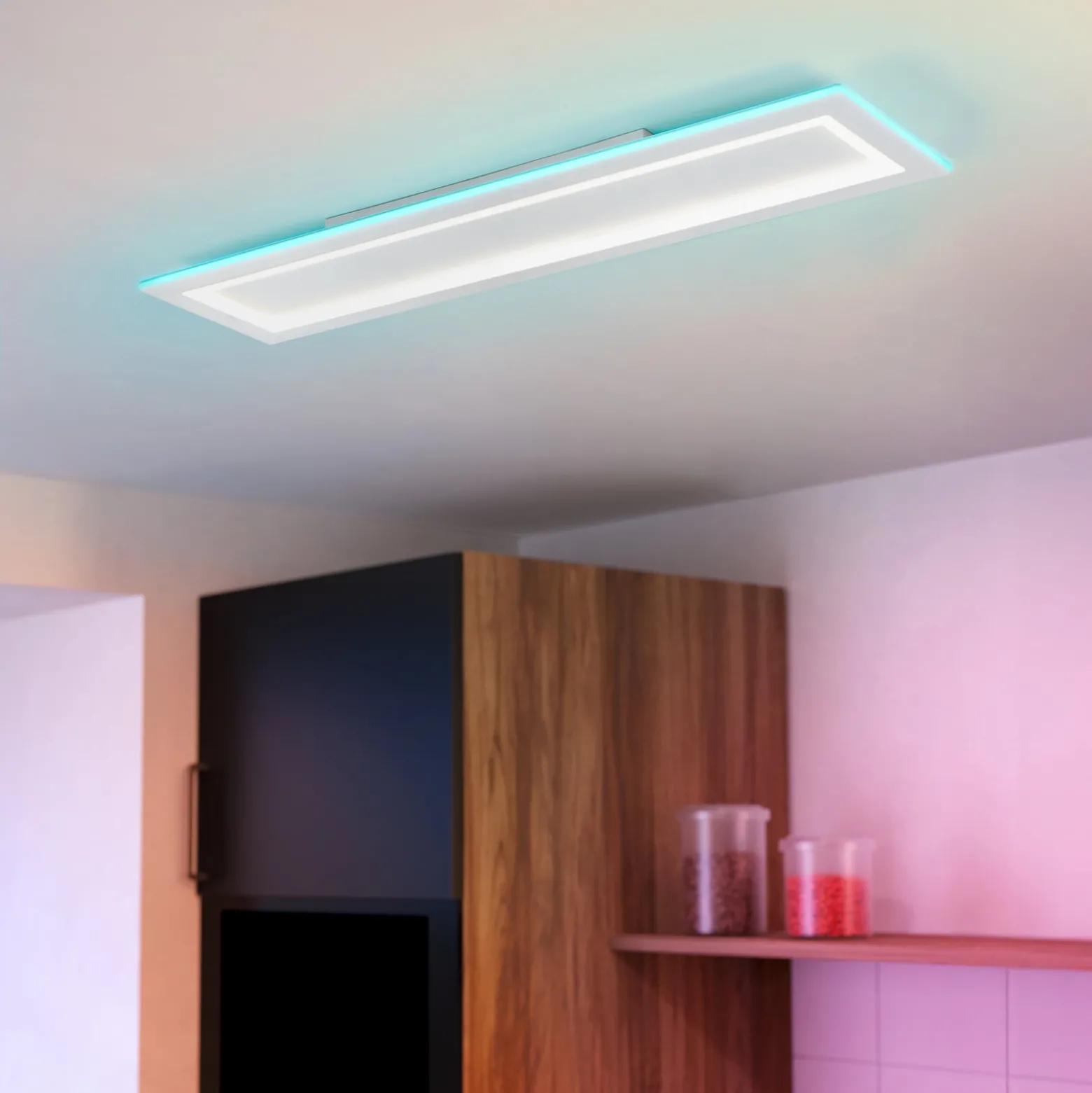 EGLO connect LED-Deckenlampe Padrogiano-Z 1-fl., 120 x 30 cm