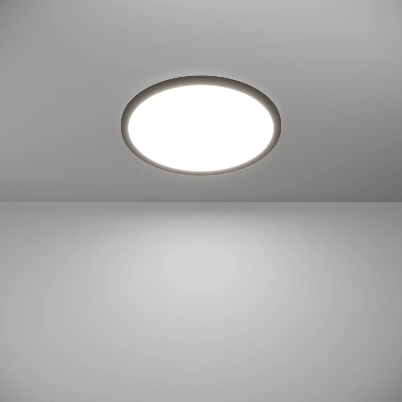EGLO connect LED-Deckenlampe Rovito-Z, schwarz, Ø 39 cm