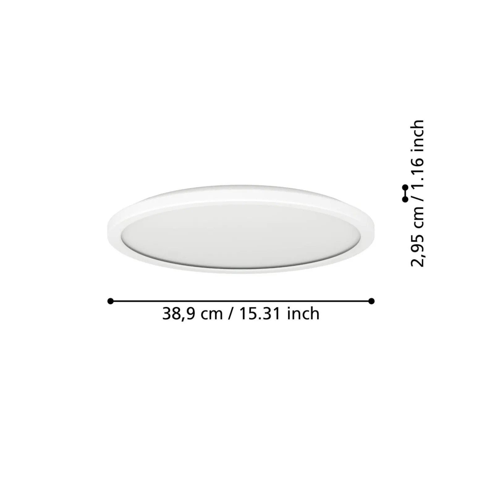 EGLO connect LED-Deckenlampe Rovito-Z, weiß, Ø 39 cm