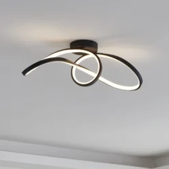 EGLO connect LED-Deckenleuchte Calarossa-Z, schwarz, Alu