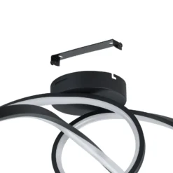 EGLO connect LED-Deckenleuchte Calarossa-Z, schwarz, Alu