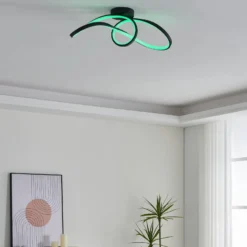 EGLO connect LED-Deckenleuchte Calarossa-Z, schwarz, Alu