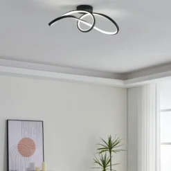 EGLO connect LED-Deckenleuchte Calarossa-Z, schwarz, Alu