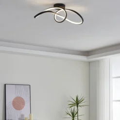 EGLO connect LED-Deckenleuchte Calarossa-Z, schwarz, Alu