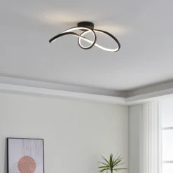 EGLO connect LED-Deckenleuchte Calarossa-Z, schwarz, Alu