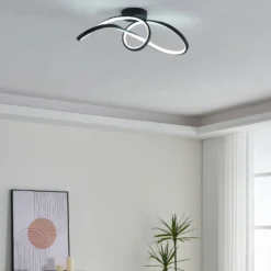 EGLO connect LED-Deckenleuchte Calarossa-Z, schwarz, Alu