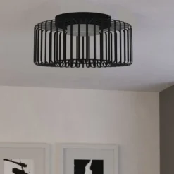 EGLO connect LED-Deckenleuchte Ginestrone-Z, schwarz, Alu
