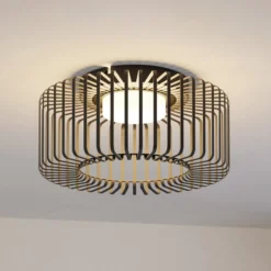 EGLO connect LED-Deckenleuchte Ginestrone-Z, schwarz, Alu