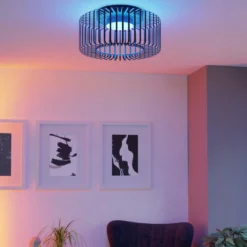 EGLO connect LED-Deckenleuchte Ginestrone-Z, schwarz, Alu