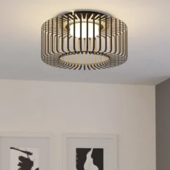 EGLO connect LED-Deckenleuchte Ginestrone-Z, schwarz, Alu