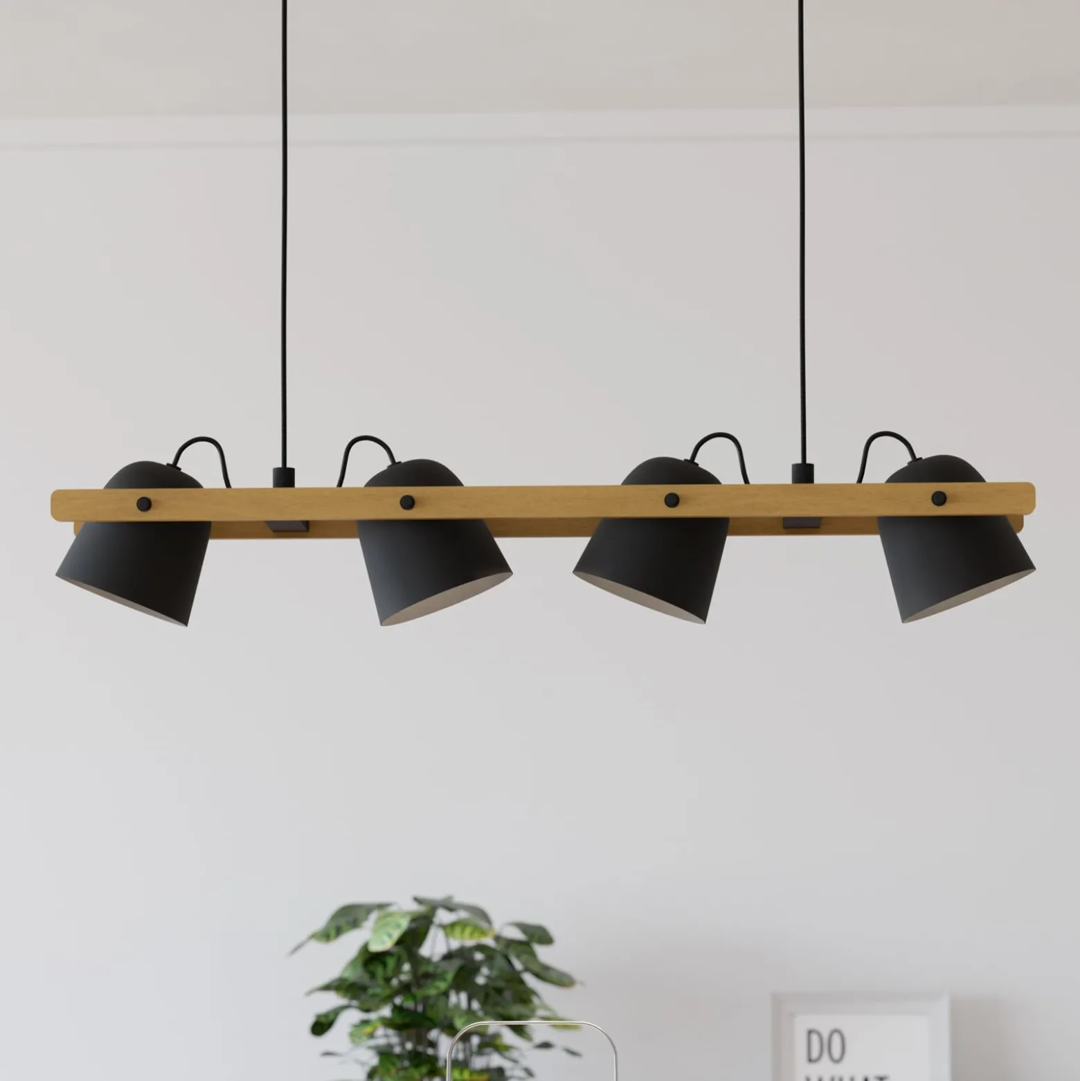 EGLO connect LED-Deckenleuchte Hornwood-Z, 4-fl., schwarz