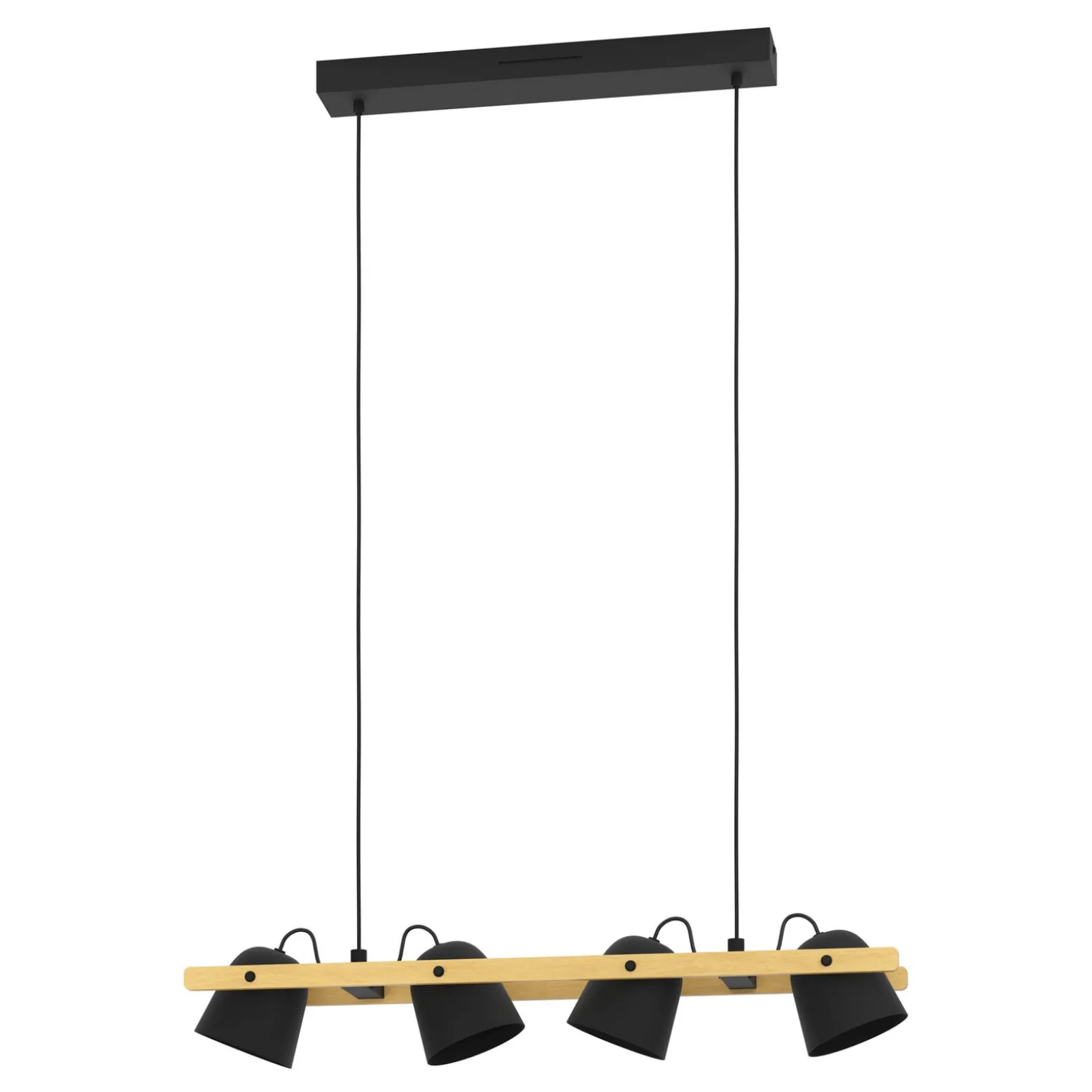 EGLO connect LED-Deckenleuchte Hornwood-Z, 4-fl., schwarz
