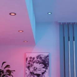 EGLO connect LED-Einbauleuchte Fueva 6-Z, grau, 3er-Set