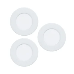 EGLO connect LED-Einbauleuchte Fueva 6-Z, weiß, 3er-Set