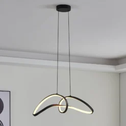 EGLO connect LED-Hängeleuchte Calarossa-Z, schwarz, Alu