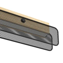 EGLO connect LED-Hängeleuchte Kokomo-Z, schwarz, Holz, Stahl