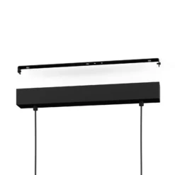 EGLO connect LED-Hängeleuchte Kokomo-Z, schwarz, Holz, Stahl