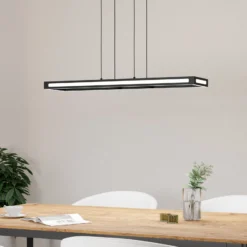 EGLO connect LED-Hängeleuchte Savilanas-Z, 77 cm, schwarz