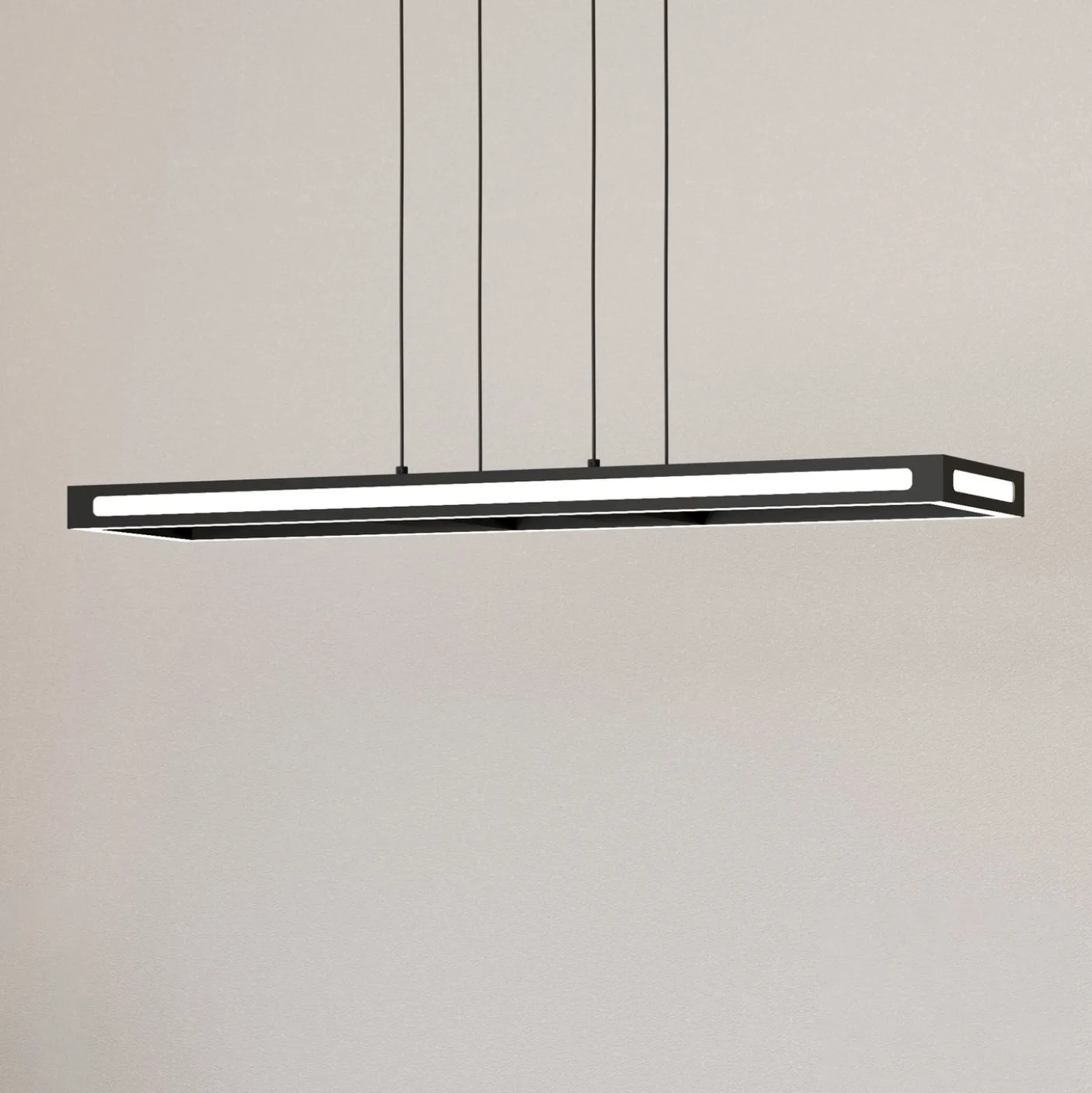 EGLO connect LED-Hängeleuchte Savilanas-Z, 77 cm, schwarz