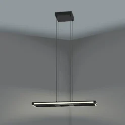 EGLO connect LED-Hängeleuchte Savilanas-Z, 77 cm, schwarz
