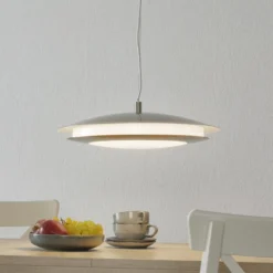 EGLO connect Moneva-C LED-Hängelampe nickel Ø 48,5