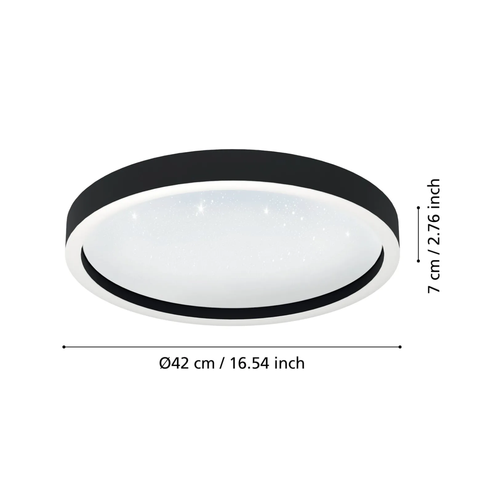 EGLO connect Montemorelos-Z, RGBW, schwarz, Ø42cm