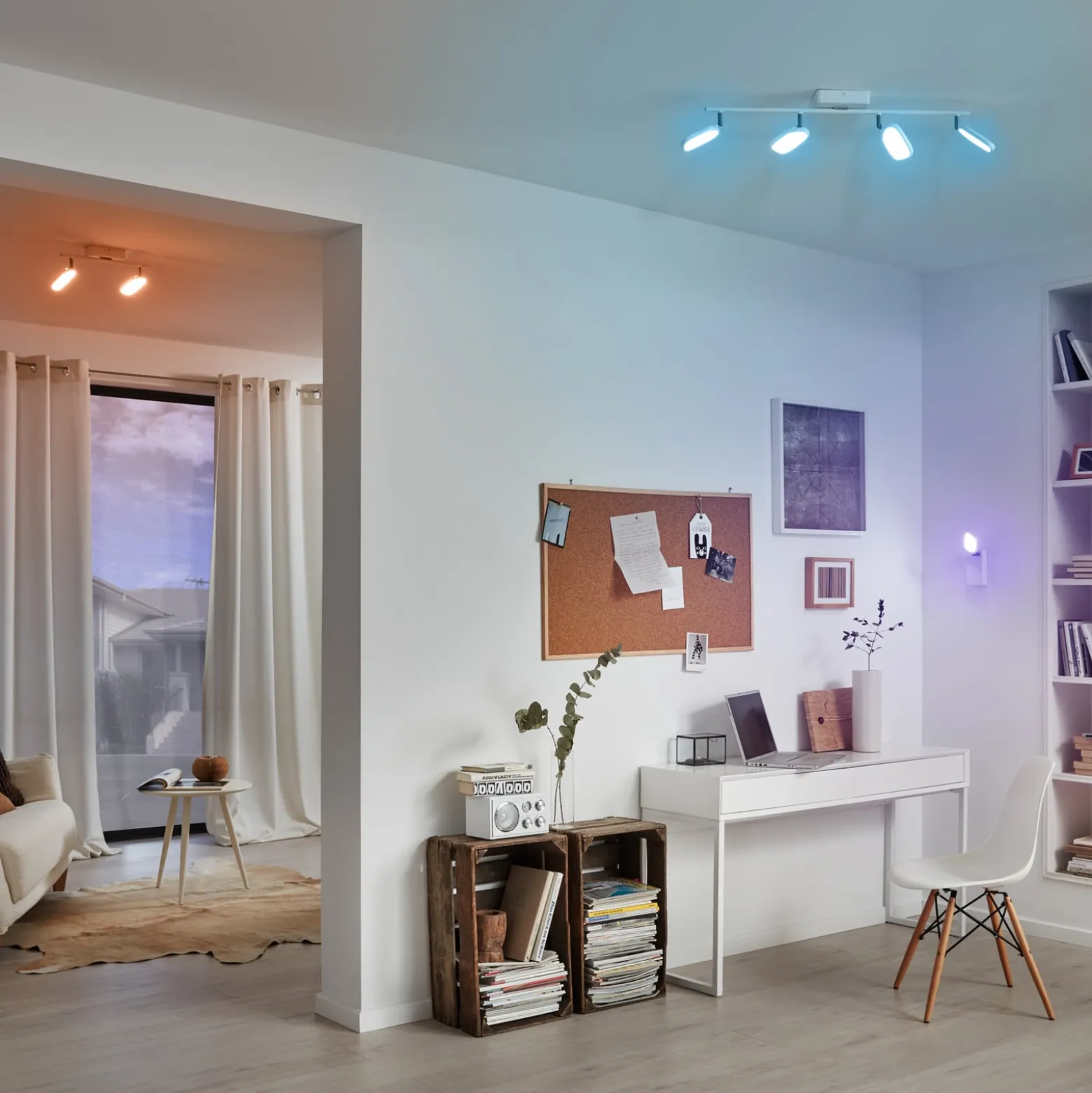 EGLO connect Palombare-C LED-Deckenstrahler 2flg.