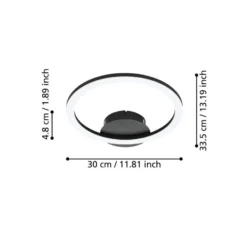 EGLO connect Parrapos-Z LED-Deckenlampe, 1-flammig