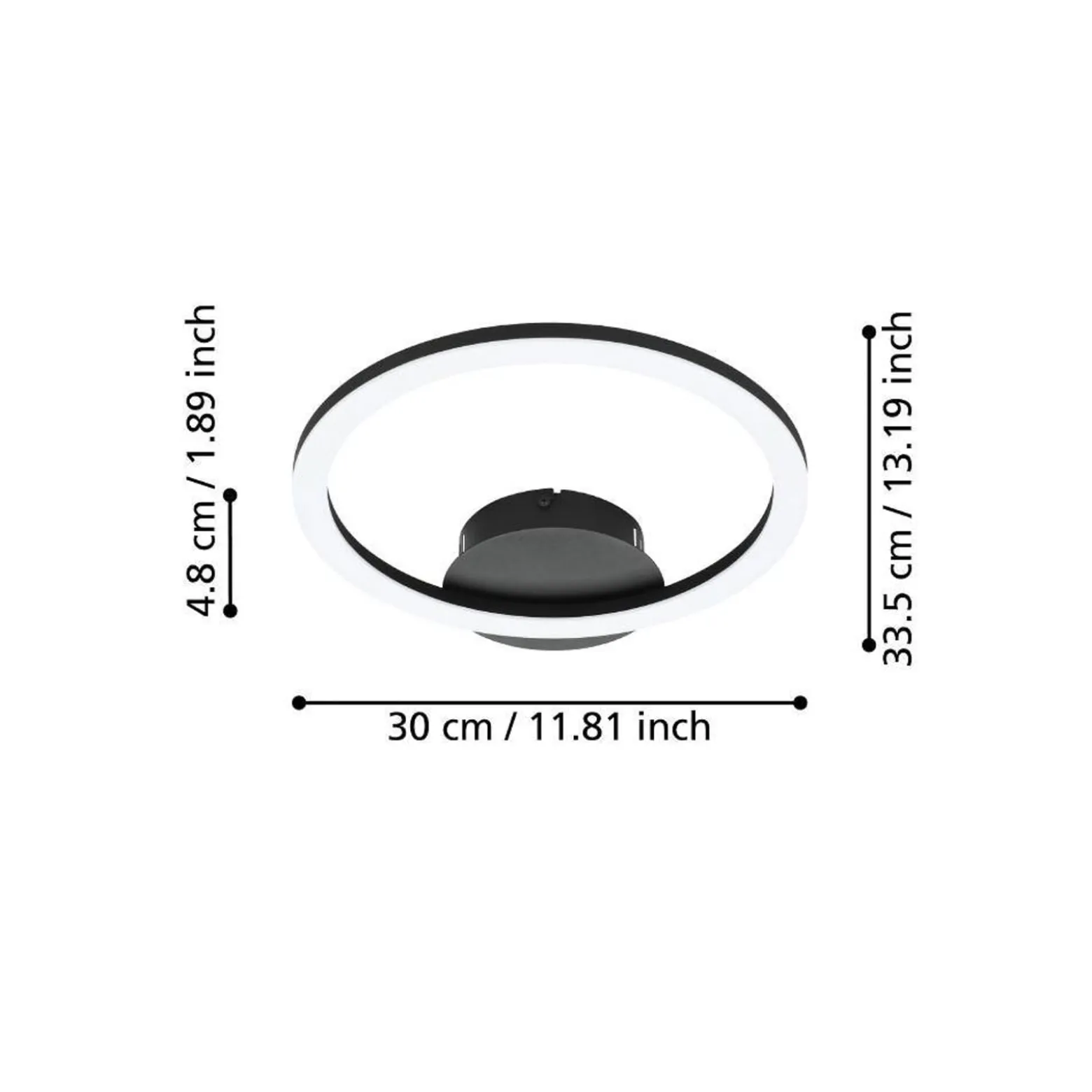 EGLO connect Parrapos-Z LED-Deckenlampe, 1-flammig