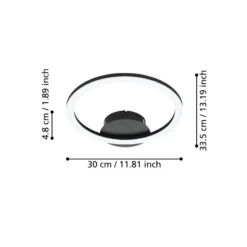 EGLO connect Parrapos-Z LED-Deckenlampe, 1-flammig