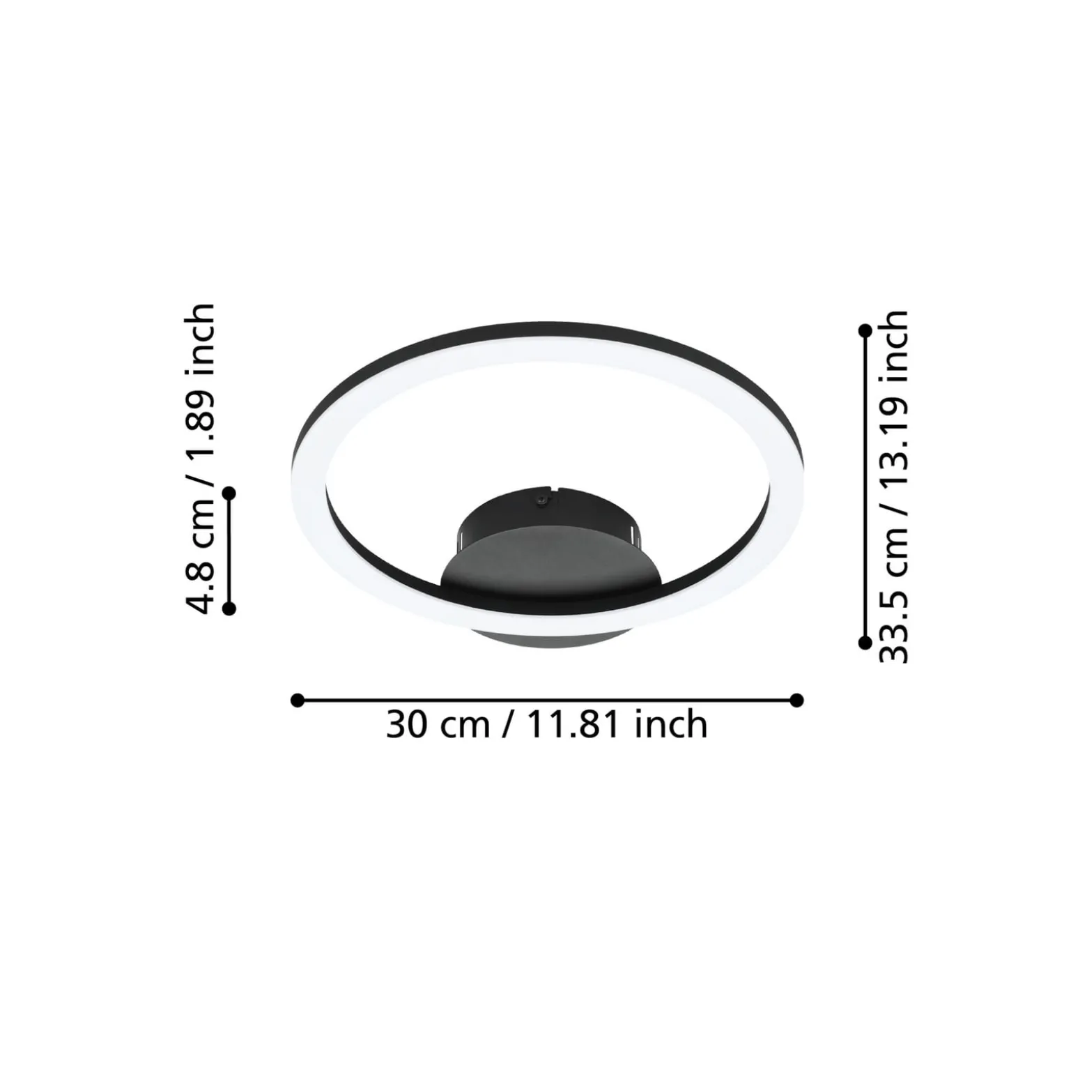 EGLO connect Parrapos-Z LED-Deckenlampe, 1-flammig