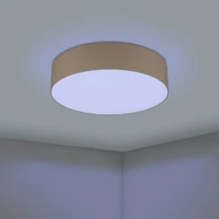 EGLO connect Romao-Z LED-Deckenlampe, Ø57cm, taupe