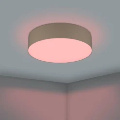 EGLO connect Romao-Z LED-Deckenlampe, Ø57cm, taupe