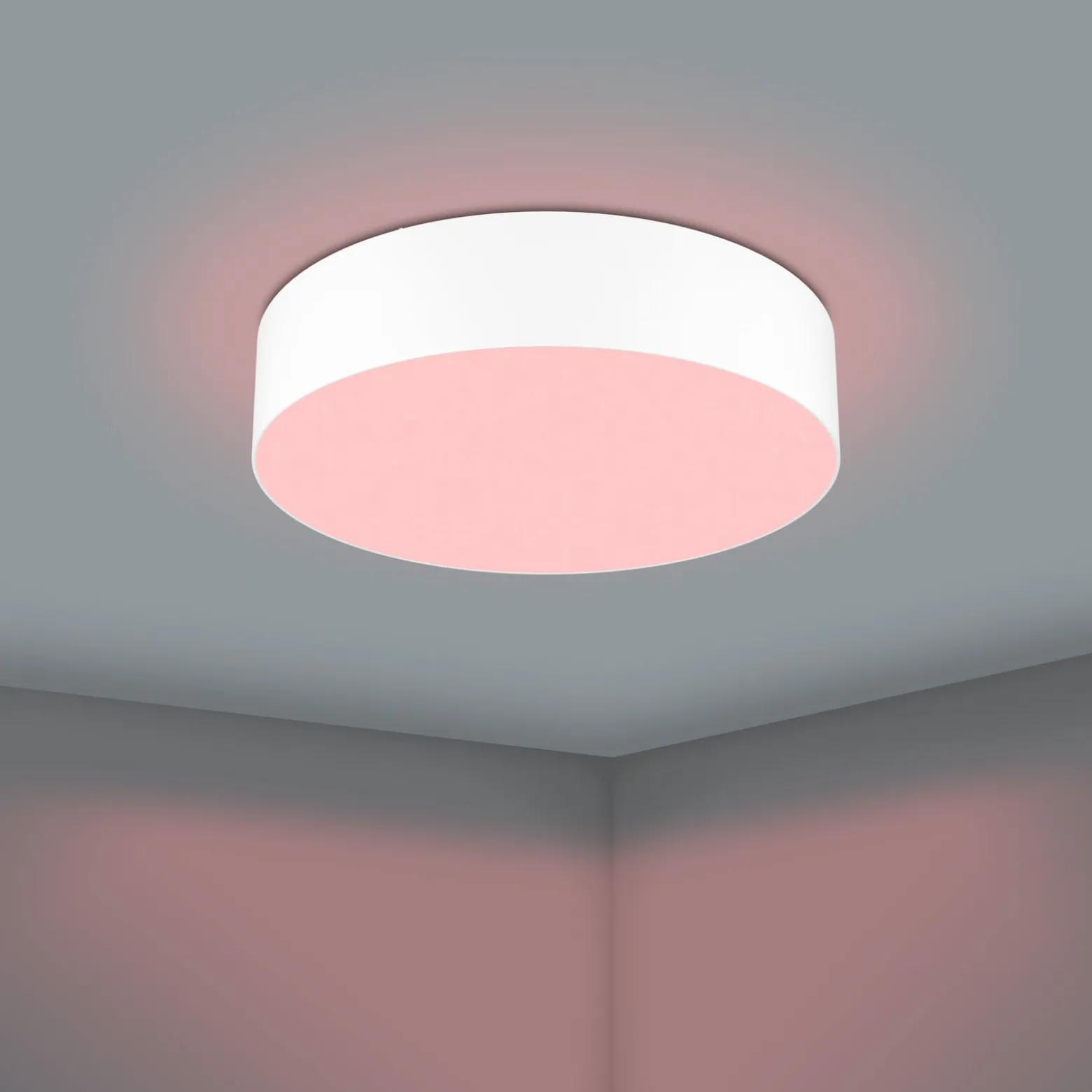 EGLO connect Romao-Z LED-Deckenlampe, Ø57cm, weiß
