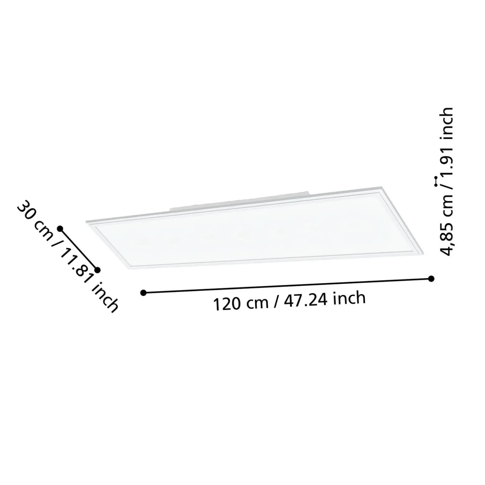 EGLO connect Salobrena-Z LED-Deckenlampe, 120x30cm, weiß