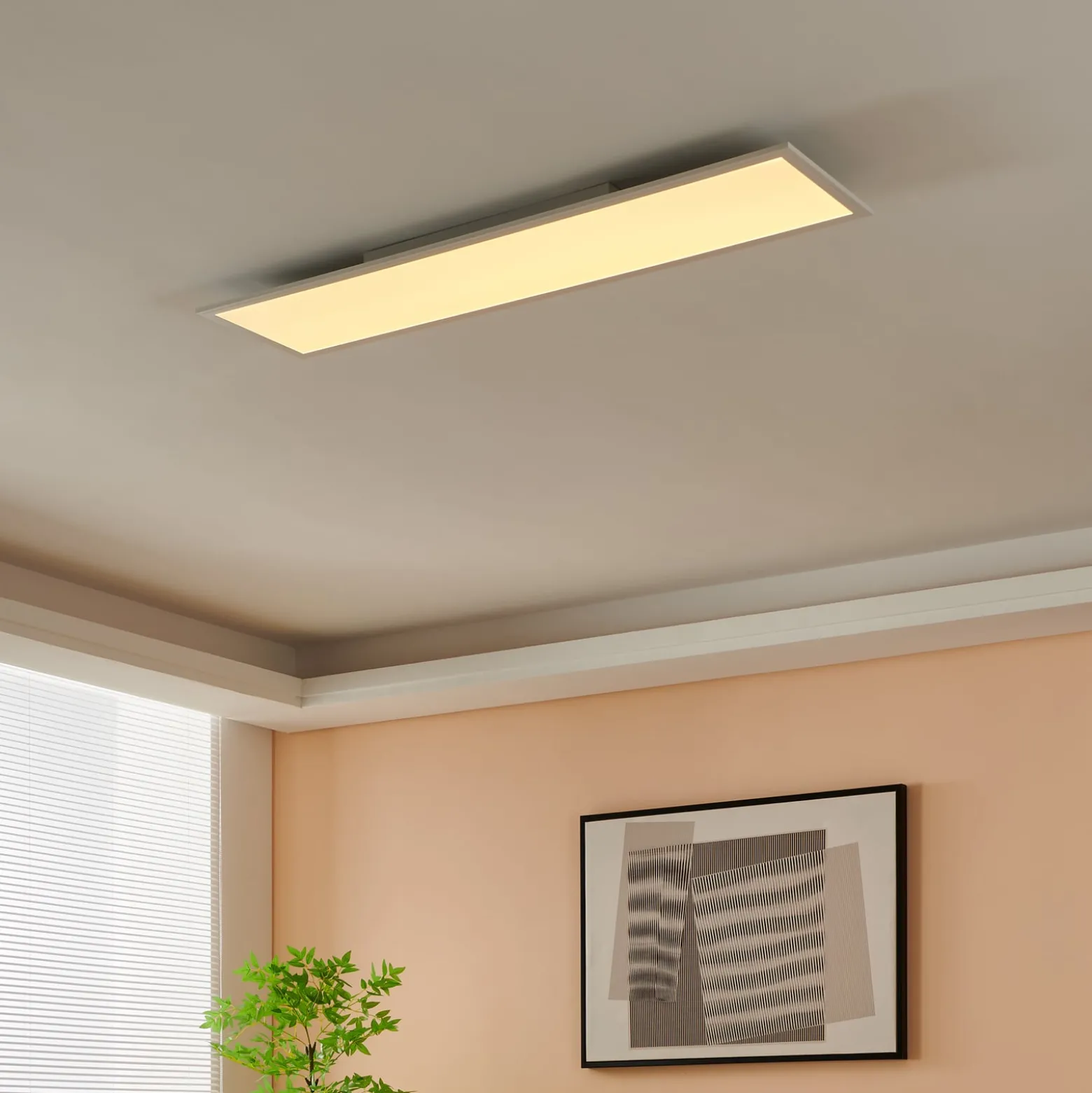 EGLO connect Salobrena-Z LED-Deckenlampe, 120x30cm, weiß