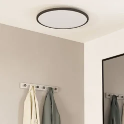 EGLO connect Sarsina-Z Deckenlampe schwarz Ø60cm
