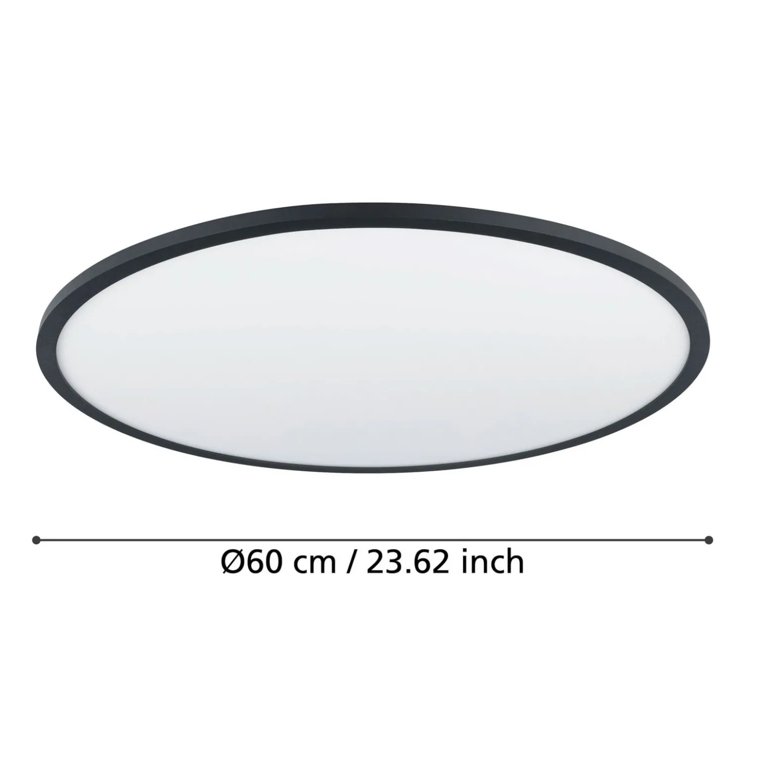 EGLO connect Sarsina-Z Deckenlampe schwarz Ø60cm