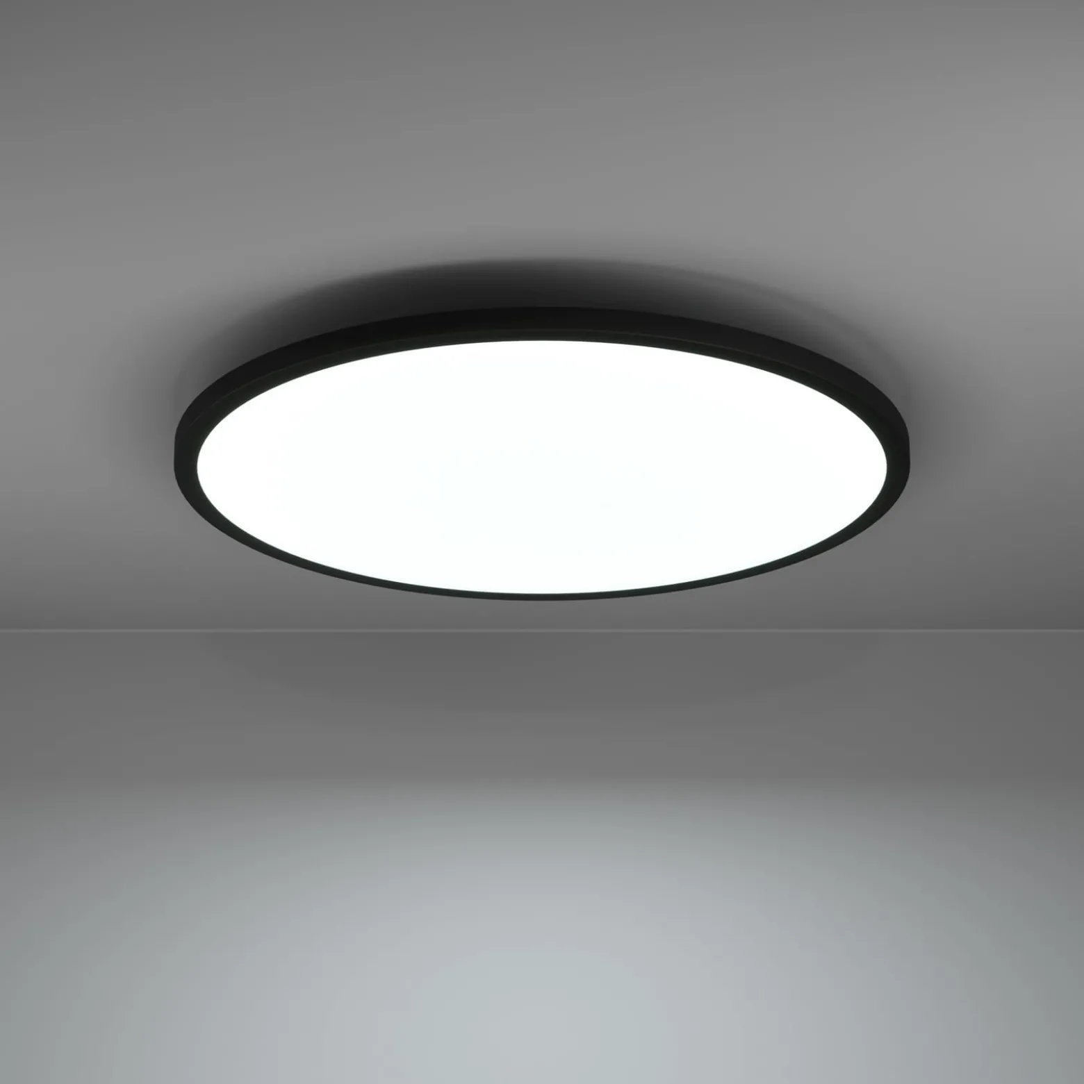 EGLO connect Sarsina-Z Deckenlampe schwarz Ø60cm