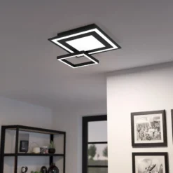 EGLO connect Savatarila-Z LED-Deckenlampe schwarz