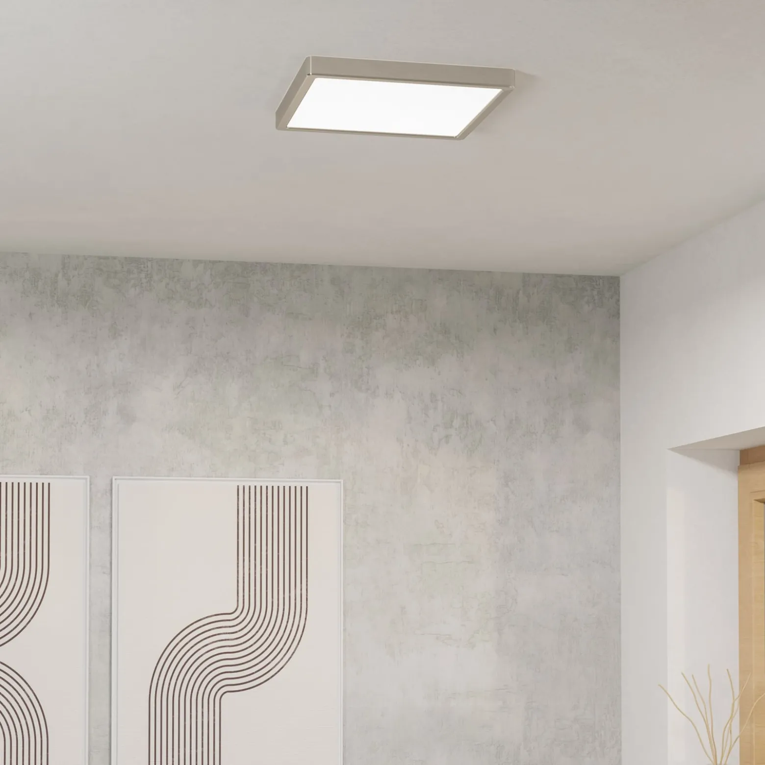 EGLO connect Smart-LED-Aufbauleuchte Fueva 6-Z, grau, 29cm