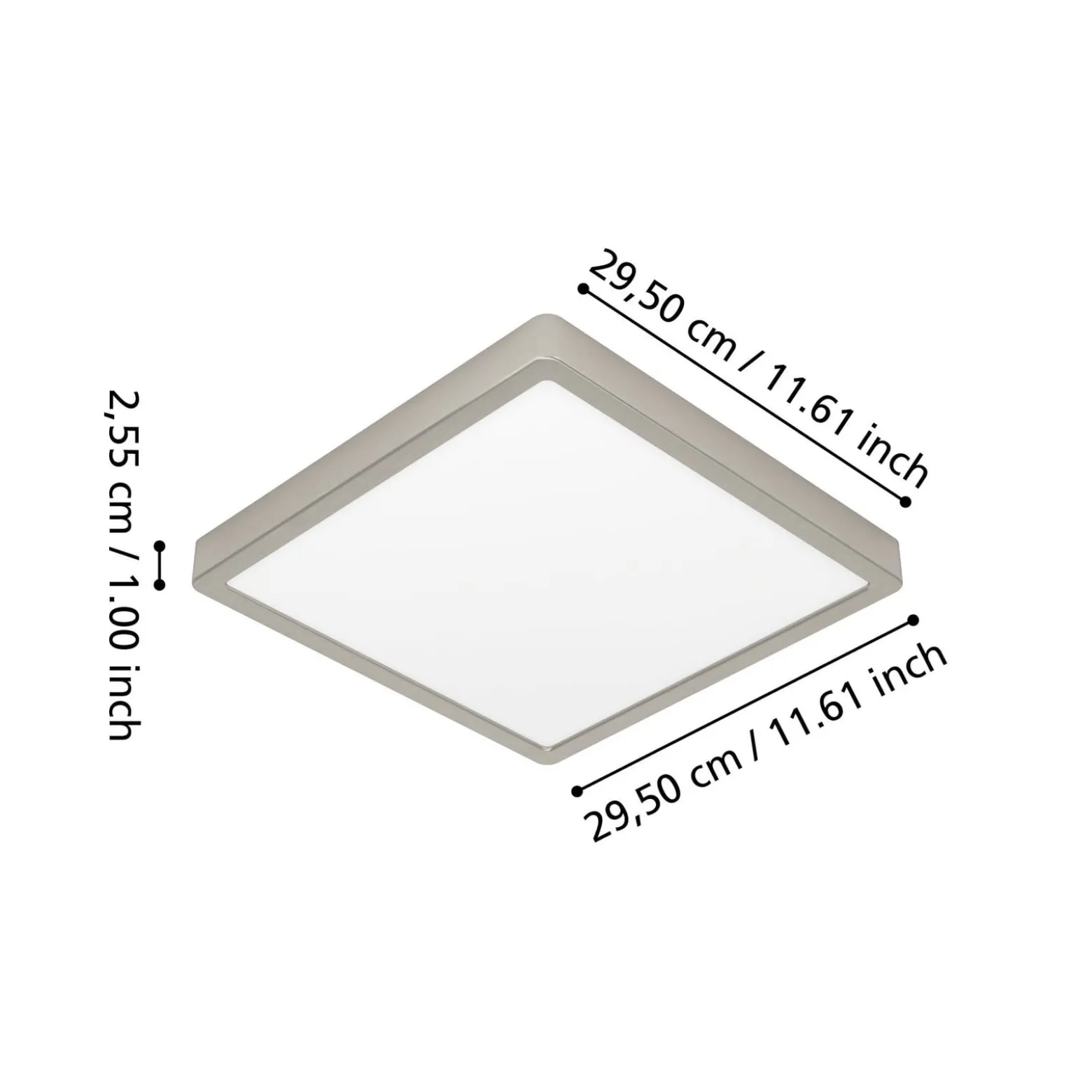 EGLO connect Smart-LED-Aufbauleuchte Fueva 6-Z, grau, 29cm