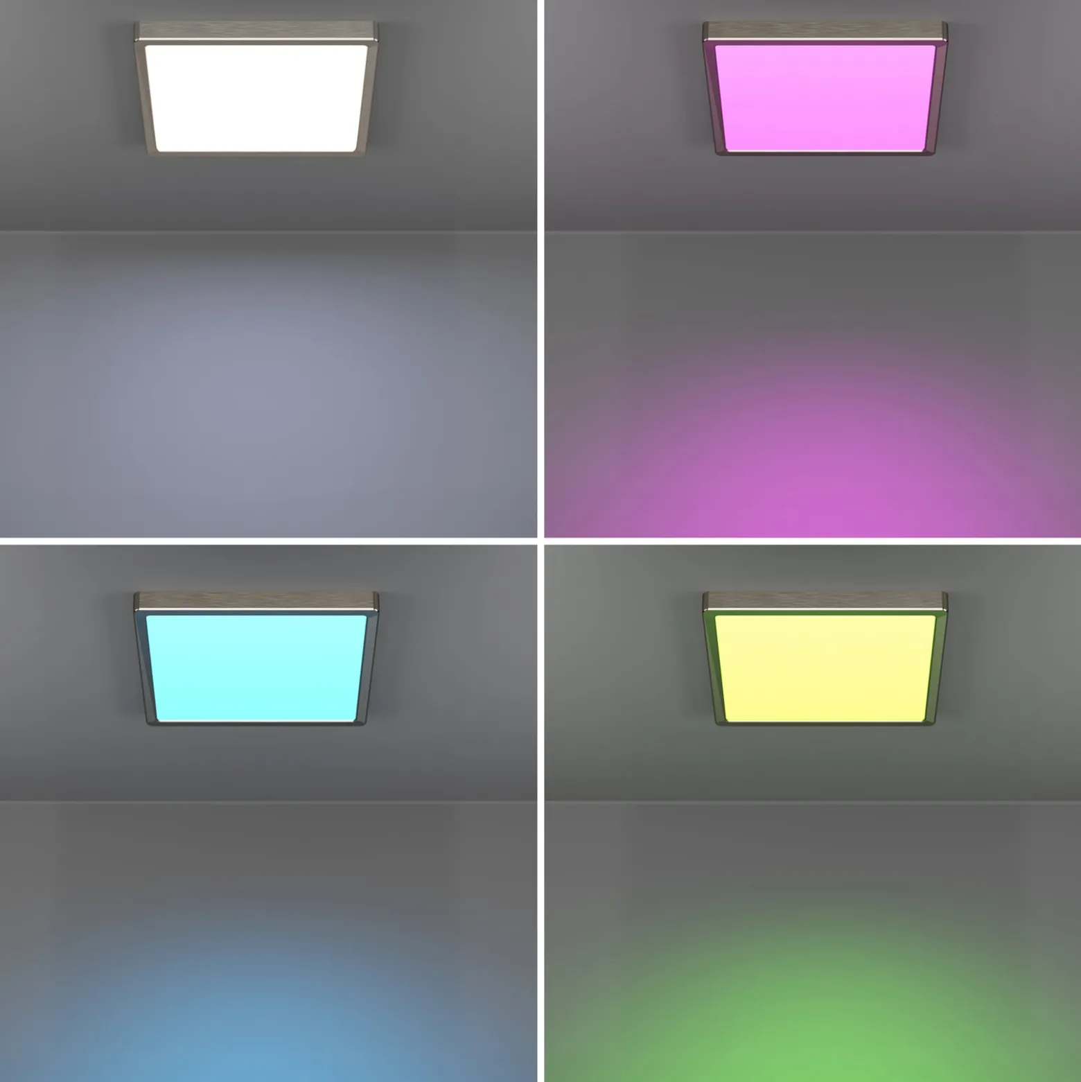 EGLO connect Smart-LED-Aufbauleuchte Fueva 6-Z, grau, 29cm