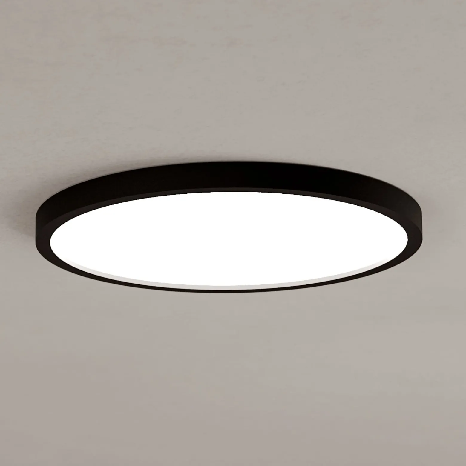 EGLO connect Smart-LED-Aufbauleuchte Fueva 6-Z,schwarz,Ø38cm