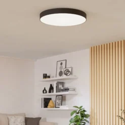 EGLO connect Smart-LED-Deckenlampe Gallizzi-Z, schwarz,Ø69cm