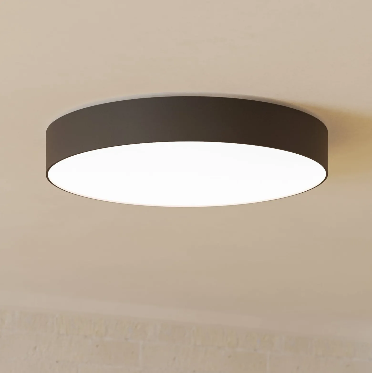 EGLO connect Smart-LED-Deckenlampe Gallizzi-Z, schwarz,Ø49cm
