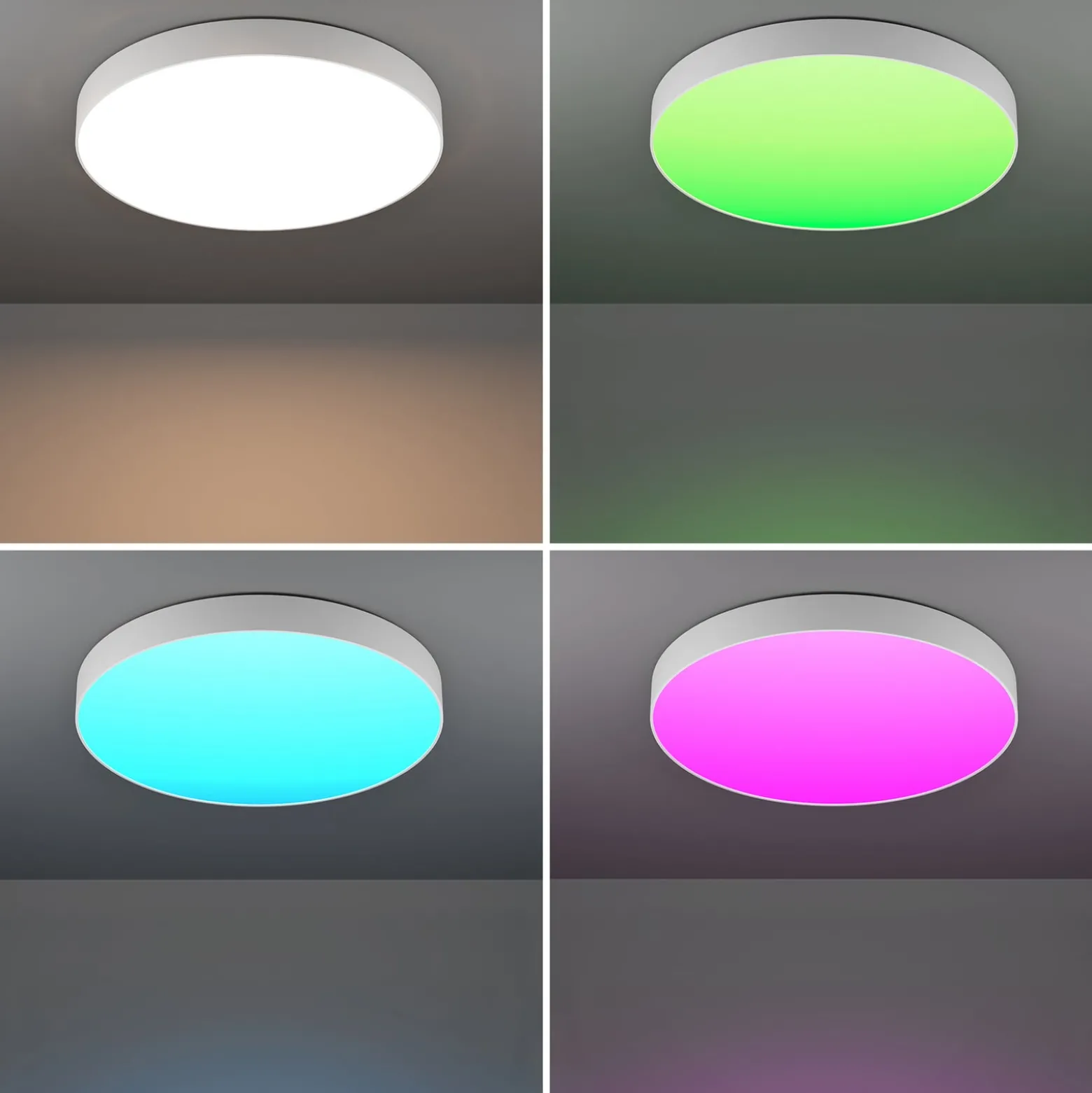 EGLO connect Smart-LED-Deckenlampe Gallizzi-Z, weiß, Ø69cm