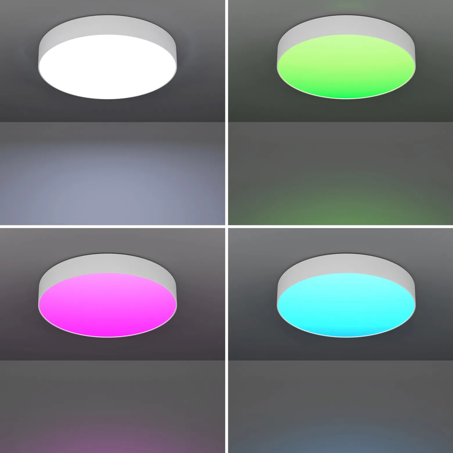 EGLO connect Smart-LED-Deckenlampe Gallizzi-Z, weiß, Ø49cm