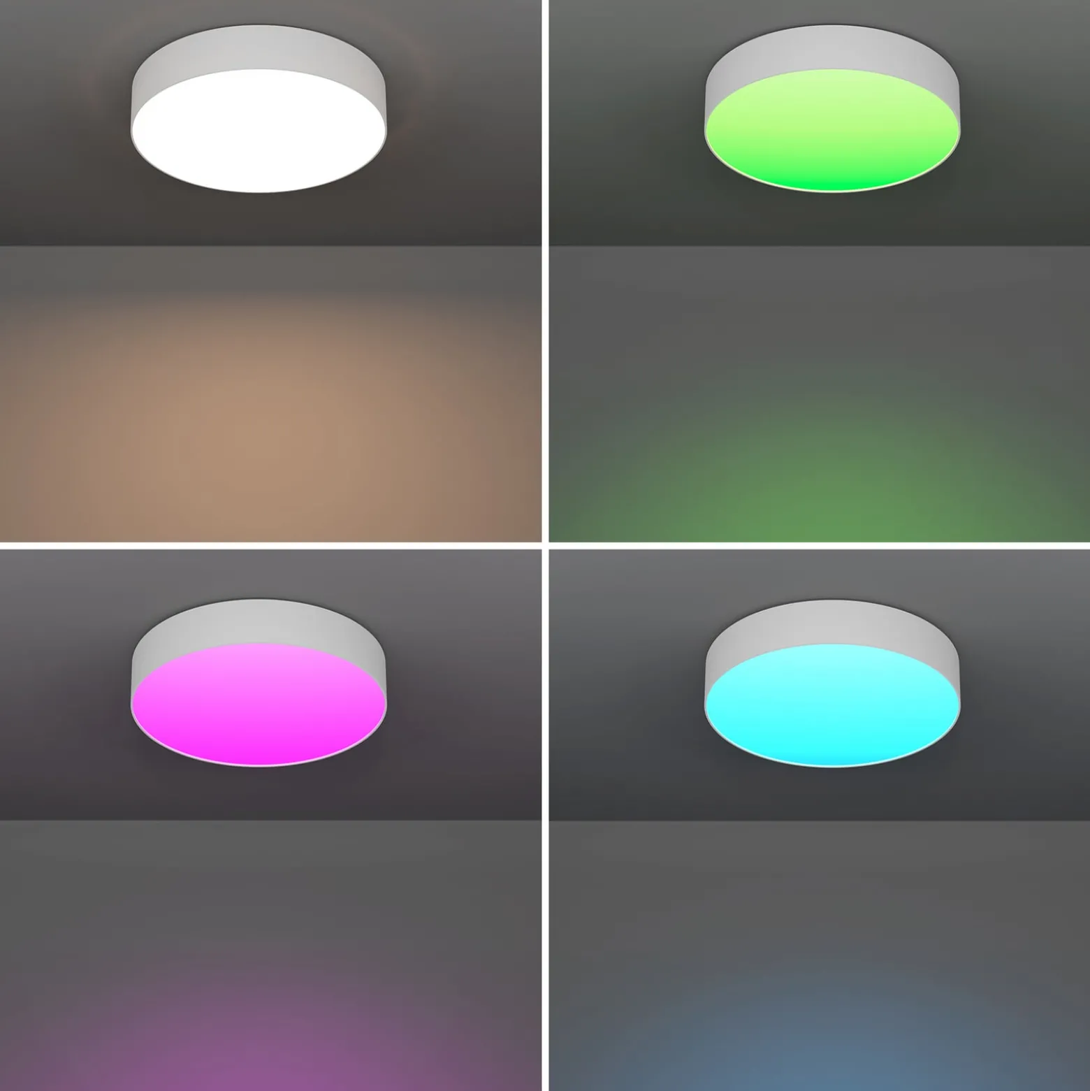 EGLO connect Smart-LED-Deckenlampe Gallizzi-Z, weiß, Ø39cm
