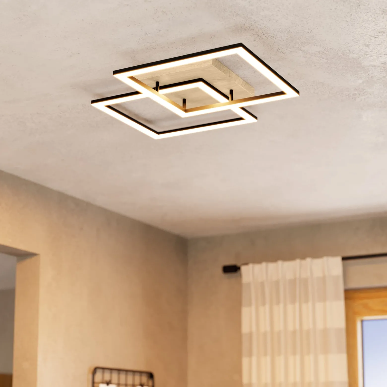 EGLO connect Smart-LED-Deckenlampe Lomaltas-Z, 77cm, 4400lm